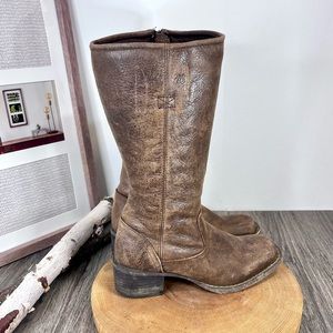 Brown Leather Riding Boots